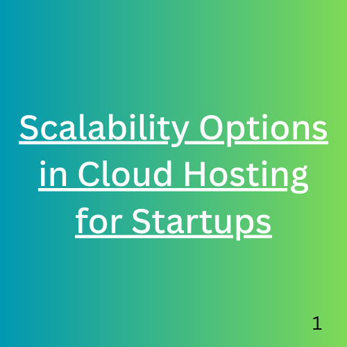 Scalability Options in Cloud Hosting for Startups